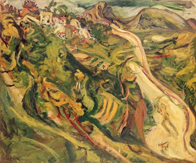 Landschaft - Die Straße, 1922 von Chaim Soutine